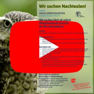 Pflegefachkraft im Nachtdienst im Seniorenzentrum Haus Greefsgarten in Viersen